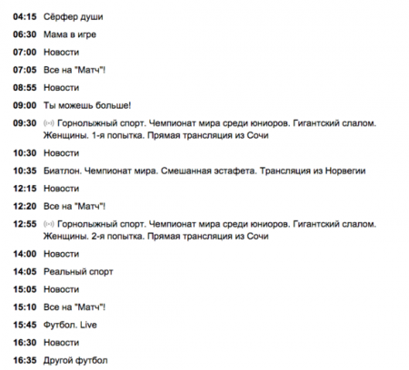 Матч ТВ, программа передач на 4 марта 2016 – горнолыжный спорт, Чемпионат мира среди юниоров, гигантский слалом – во сколько смотреть