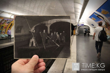 Старый и новый Париж: фотограф объединяет два века в одном снимке