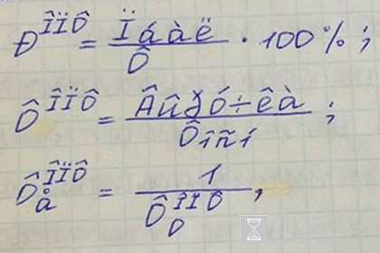 Пензенская студентка сдала рукописный реферат со сбитой кодировкой