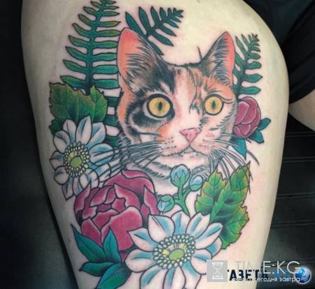 Cat-татуировки: когда любовь к кошкам сильнее всего!