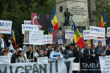 Митинг против возведения мечети на деньги Эрдогана прошел в Бухаресте