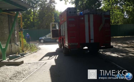 В Кемерове горел автобус (видео)