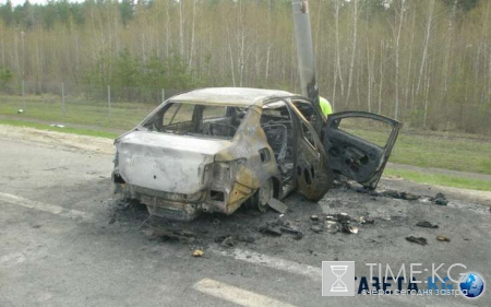 В Липецкой области два человека сгорели в иномарке, еще один в больнице