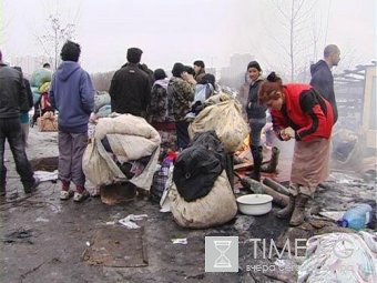 В бунтовавшем цыганском поселке под Тулой сгорело несколько домов