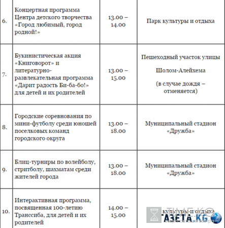 День города Биробиджан 28 мая 2016 - программа мероприятий и расписание, салют в Биробиджане