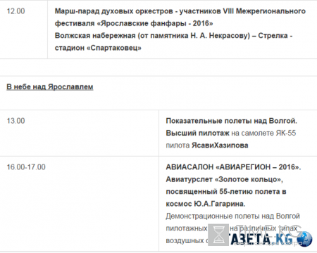 День города Ярославль 2016, полная программа мероприятий: где состоится салют, когда будет День города