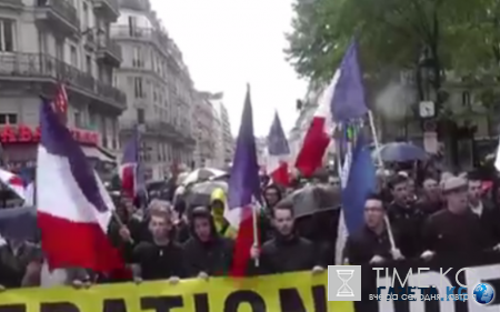 Очередной митинг в Париже: видео приводит в шок