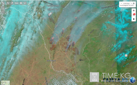 В Амурской области отслеживают ситуацию по космической онлайн-карте пожаров