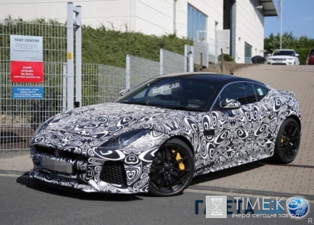 В Германии на трассе Нюрбургринг был замечен Jaguar F-Type