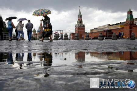 В Москве за сутки выпала четверть месячной нормы осадков