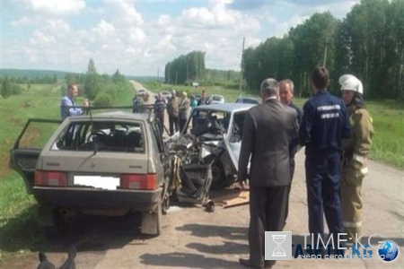 В Самарской области в лобовом ДТП погибли пять человек