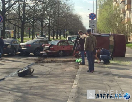 В Санкт-Петербурге пьяный водитель устроил «глобальное» ДТП - кадры с места происшествия невероятные