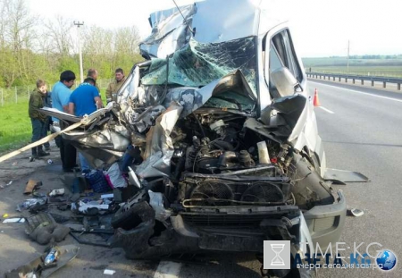 В Воронежской области на трассе М-4 произошло ДТП с участием автобуса, пострадали 11 человек