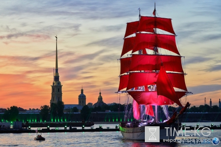 Алые паруса 2016 (Scarlet Sails, Санкт-Петербург, пиротехническое шоу, 26.06.2016) [Пятый канал]