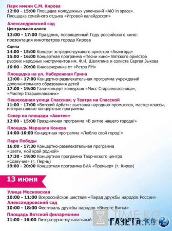 День Кирова — программа, мероприятия, расписание праздника, салют