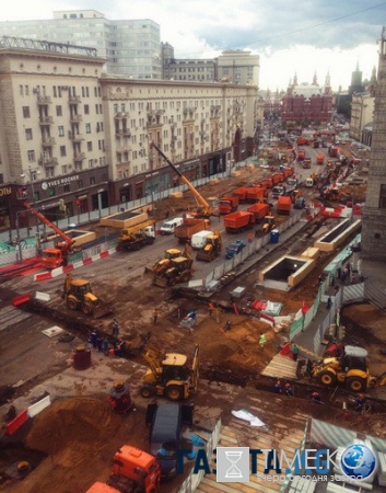 ФОТО перекопанной Тверской улицы в Москве стало хитом в Сети