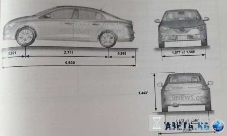 Первые фото нового седана Renault Fluence появились в сети