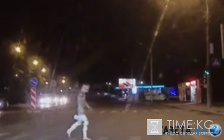 В Новосибирске ночью на видео попала таинственная мумия, переходившая дорогу
