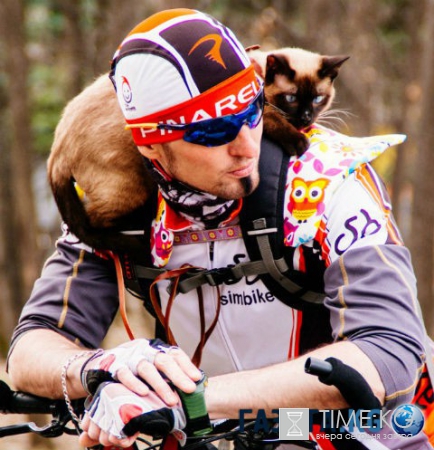 Кот из Ульяновска стал членом клуба велосипедистов