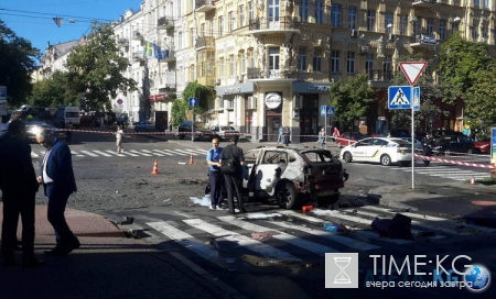 Обнародовано видео момента взрыва автомобиля Шеремета