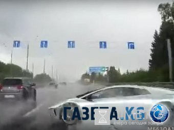 В Сети опубликовали видео аварии Lamborghini под Москвой (ВИДЕО)