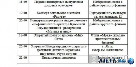 День города Ялта 2016: подробная программа, кто из звезд выступит, во сколько и где будет салют