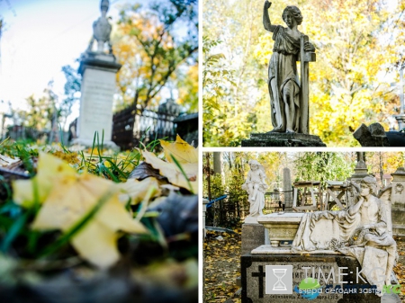 Армянское кладбище в Кишиневе. Очень красивые осенние фото.