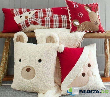 HAND-MADE. Мягкие новогодний декор и интерьерные подушки!