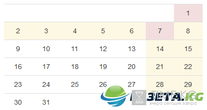 Выходные и праздничные дни в январе 2017 года