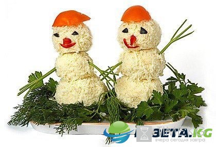 Новогодние блюда и закуски – как украсить! ч.1