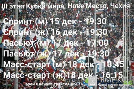 Биатлон кубок мира 2016/2017: расписание