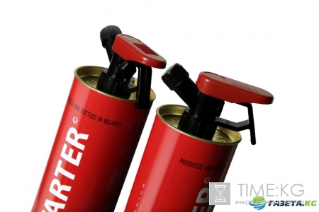 MADE IN MOLDOVA! Водка в виде огнетушителя. FIRESTARTER зажигает!