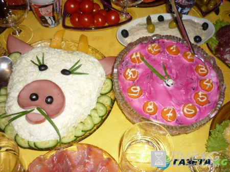 Новогодние блюда и закуски – как украсить! ч.1