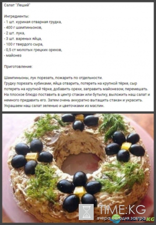 Салаты на Новый год 2017: рецепты с фото простые и вкусные салаты