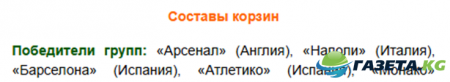 Жеребьевка Лиги Чемпионов 2016/2017 по футболу: 1/8 финала, результаты