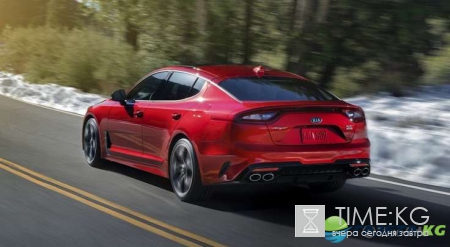 Новые фото серийного суперкара Kia Stinger в движении