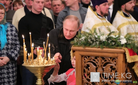Путин поздравил православных с Рождеством