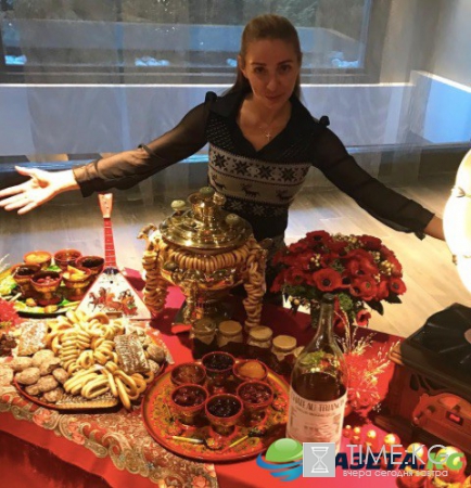 Татьяна Навка взяла двухлетнюю Надю на праздничную вечеринку