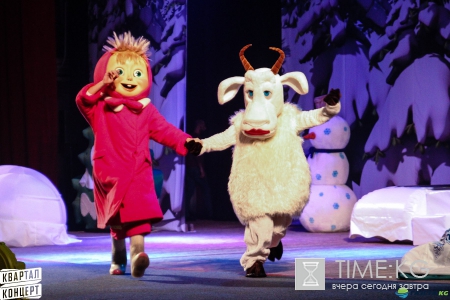 В Киев привезли звезд мультфильма «Маша и Медведь» (фото)