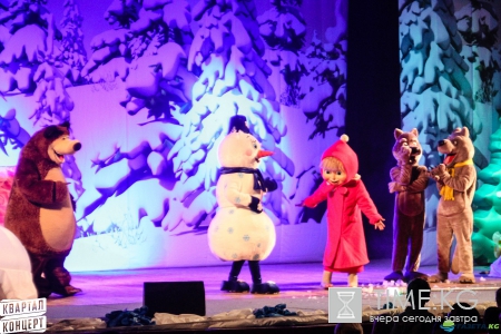 В Киев привезли звезд мультфильма «Маша и Медведь» (фото)