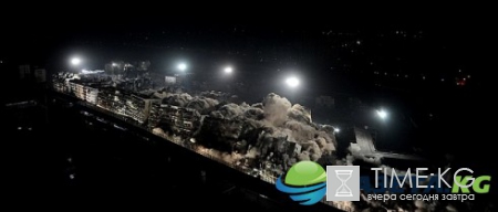 В Китае за десять секунд снесли 19 многоэтажек