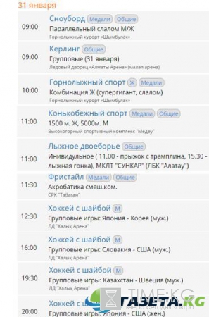 Зимняя Универсиада 2017: медальный зачет, расписание на 31 января, смотреть онлайн, новости сегодня