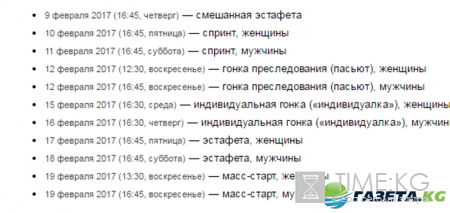 ЧМ по биатлону 2016 2017 расписание трансляций, состав сборной России, по каким каналам смотреть
