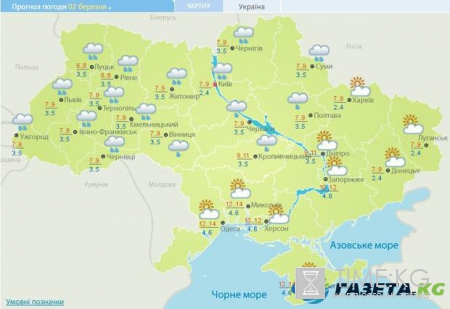 Гисметео: погода в Украине на сегодня, 26 февраля