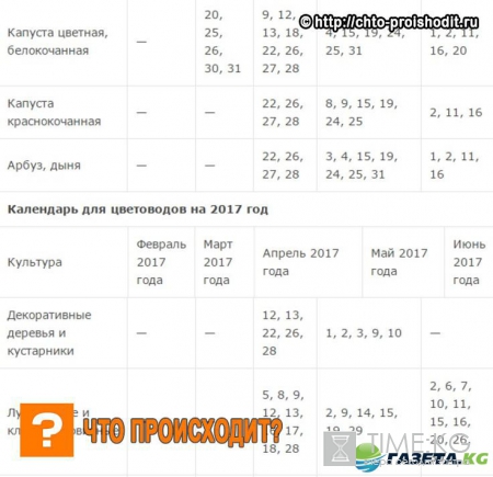 Лунный посевной календарь на 2017 год садовода и огородника