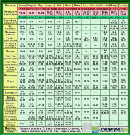 Лунный посевной календарь на 2017 года садовода и таблица огородника: когда и что садить