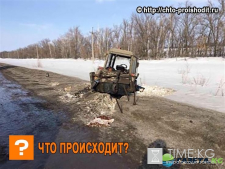 В Самарской области легковушку раздавило в ДТП с трактором - водитель погиб на месте