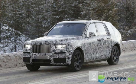 Внедорожник Rolls-Royce Cullinan проходит испытания холодом