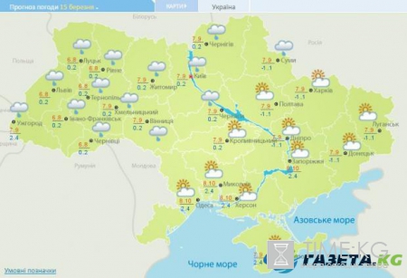 Гисметео: погода в Украине на сегодня, 14 марта
