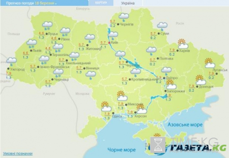 Гисметео: погода в Украине на сегодня, 17 марта